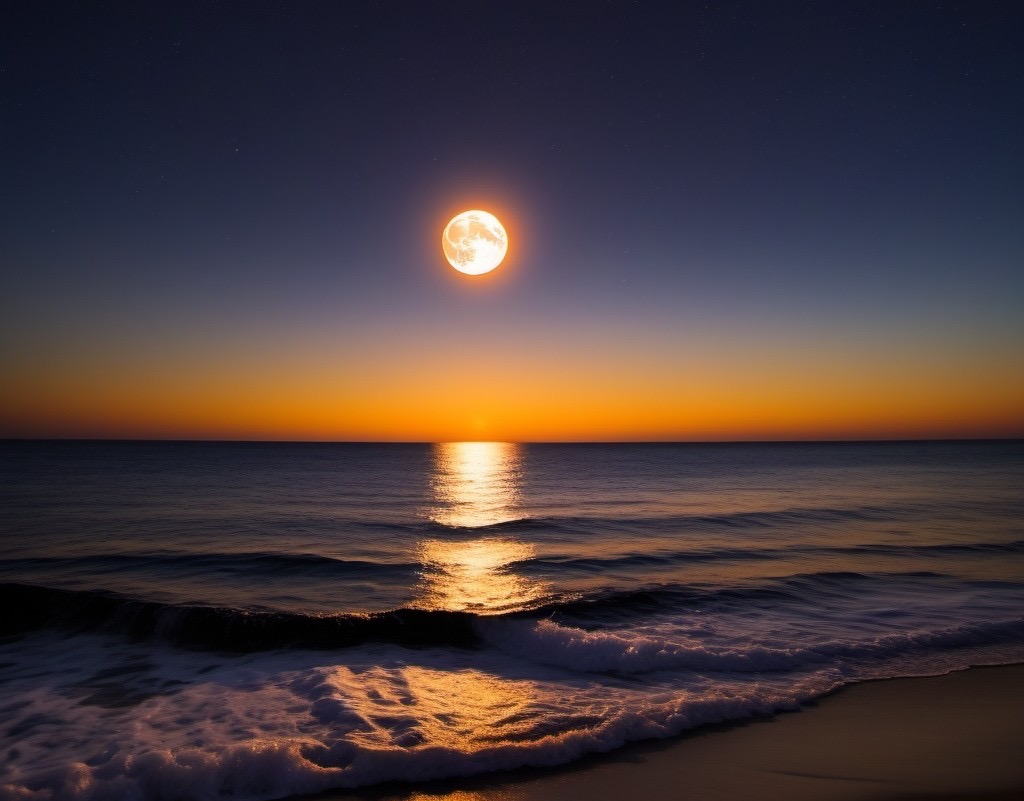 Depth and Clarity: night sky and ocean